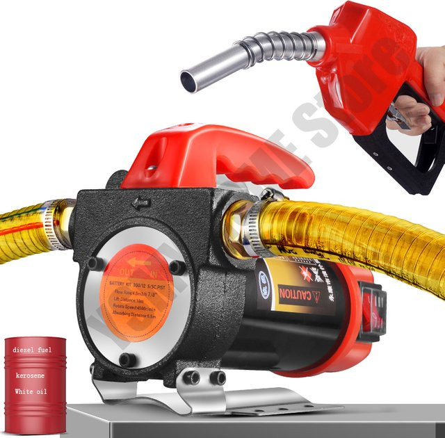 Elektrische Kraftstofftransferpumpe in Rot für Diesel und Kohleöl, 12 V/24 V/220 V, 12 GPM mit automatischem Start/Stopp - Bild 1