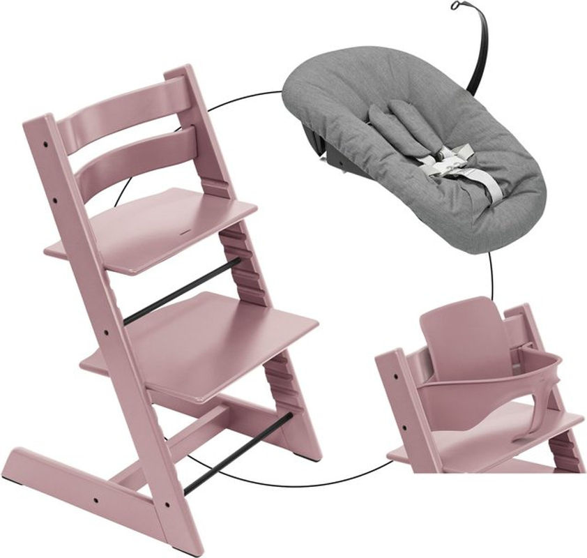 Stokke Tripp Trapp Treppenhochstuhl Bundle in Grey inklusive Newbornset und Babyset - Bild 3