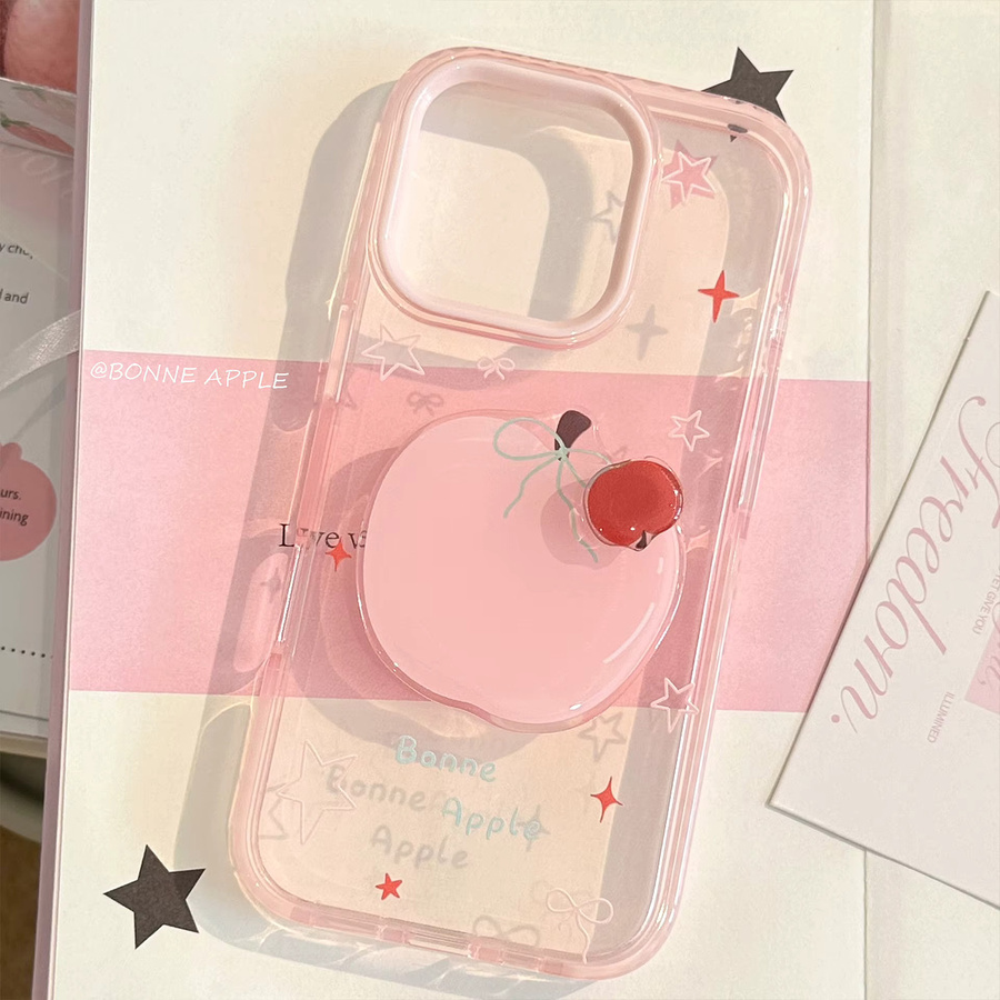 MUQGEW Ins Korean Stars 3D Rotate Apple Clear Soft Phone Case für iPhone 16 15 14 13 12 Pro Max, transparente stoßfeste Schutzhülle - Bild 2