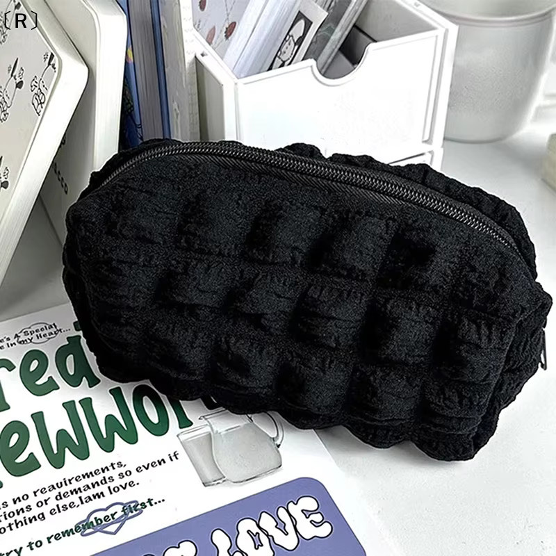 Kreative Kosmetiktasche und Federmäppchen in Schwarz mit großem Fassungsvermögen für Mädchen - Bild 1