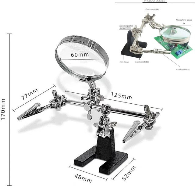 FEITA Standlupe 5x, silver - Bild 1