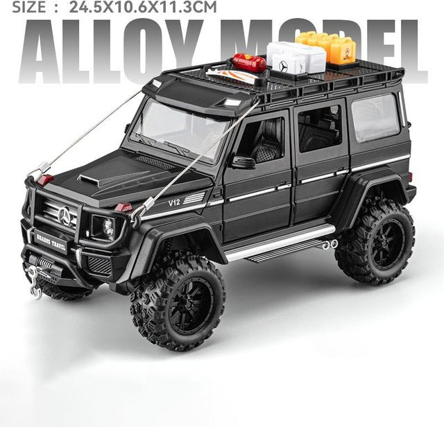 Discover Intime Benz G550 Coca Cola Offroad SUV, Modellauto, 1:24, Metall, schwarz, ab 14 Jahren - Bild 1