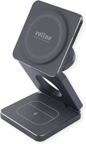 Roline 3-in-1 Induktions-Ladestation für Samsung, faltbar, grau - Bild 1