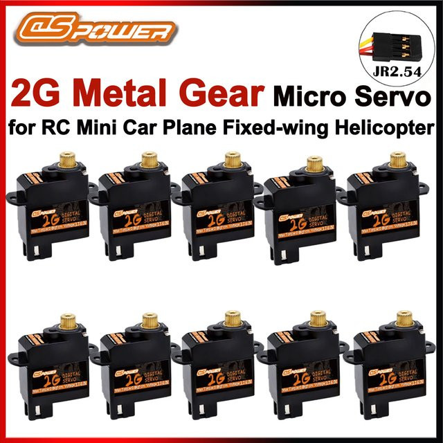 DSPOWER 2G Micro Metal Gear Digital Servo, 1/5/10/20-teiliges Set - Bild 1