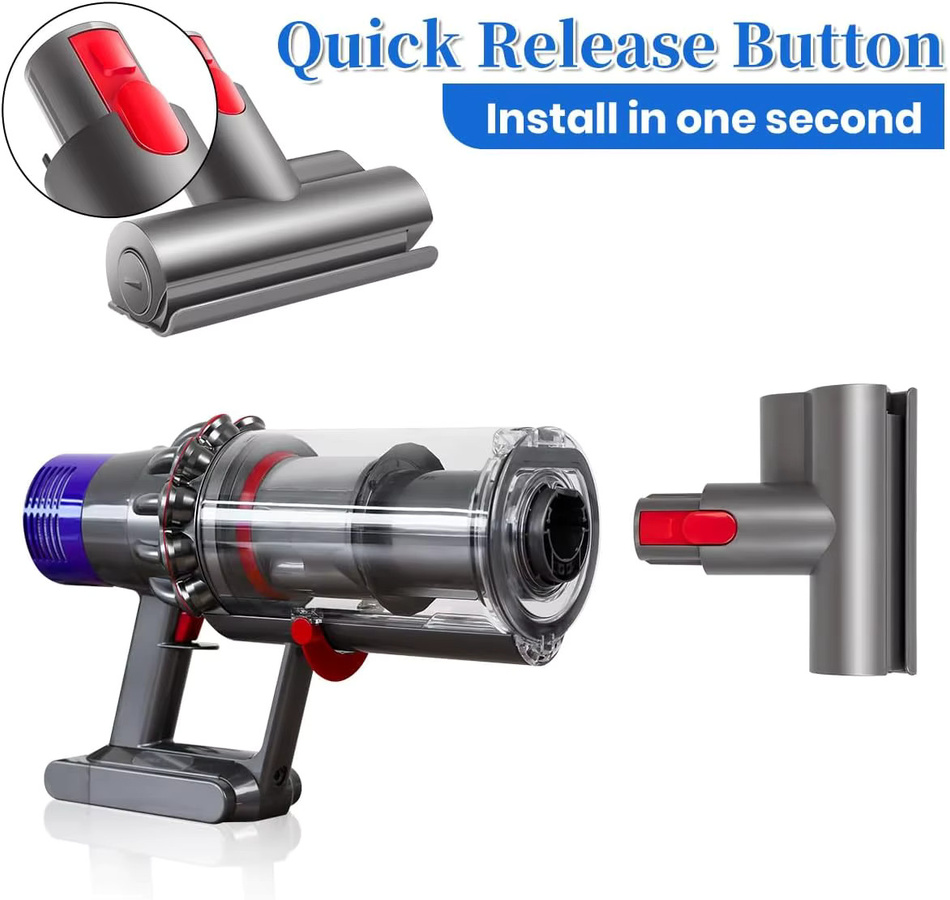 Mini-Bürstenkopf-Aufsatz für Dyson kabellose Staubsauger V7 V8 V10 V11 V15 als Ersatzteil für Matratzen- und Polsterreinigung in Grau - Bild 4