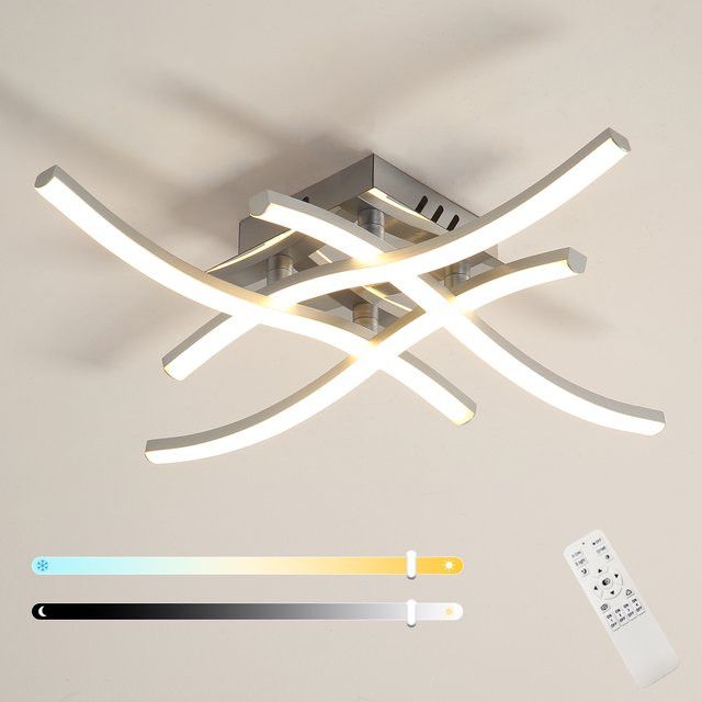 Moderne Riserva Deckenleuchte mit integriertem LED und 24 W in gebogenem Design - Bild 1
