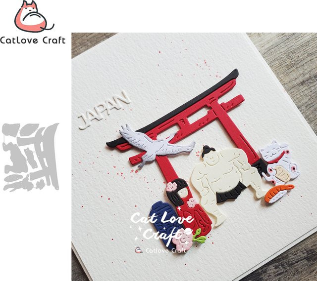 Catlove Japan Metall Schneidewerkzeug für Scrapbooking und DIY Bastelarbeiten - Bild 1