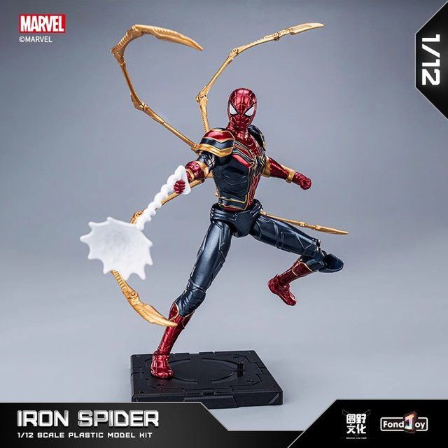 Fondjoy Avengers Actionfiguren Set mit Iron Man MK50, Hulk, Spider-Man und Thanos als Sammlerstücke und Spielzeug aus Kunststoff - Bild 1