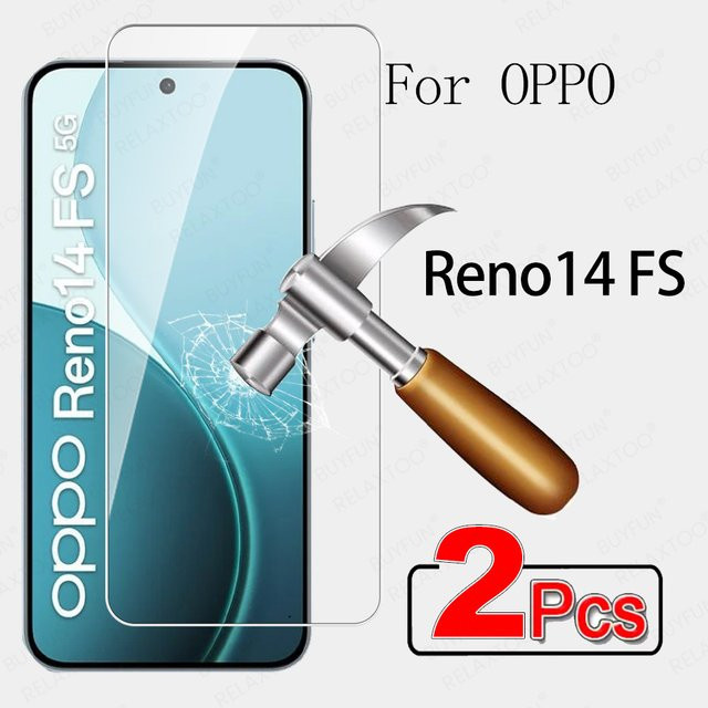 2er-Pack Gehärtetes Glas Display Schutzfolie für OPPO Reno 14 F 5G in Transparent - Bild 1