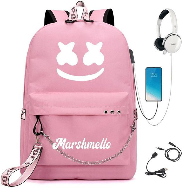 3-teiliges Schulrucksack-Set in Pink aus Oxford-Stoff mit großem Fassungsvermögen, Schultasche und Federmäppchen - Bild 1
