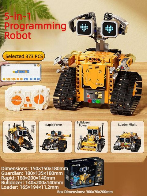 5-in-1 Transformierbares Fernsteuerungs-Roboter-Modell, Lernspielzeug, ab 5 Jahre - Bild 1