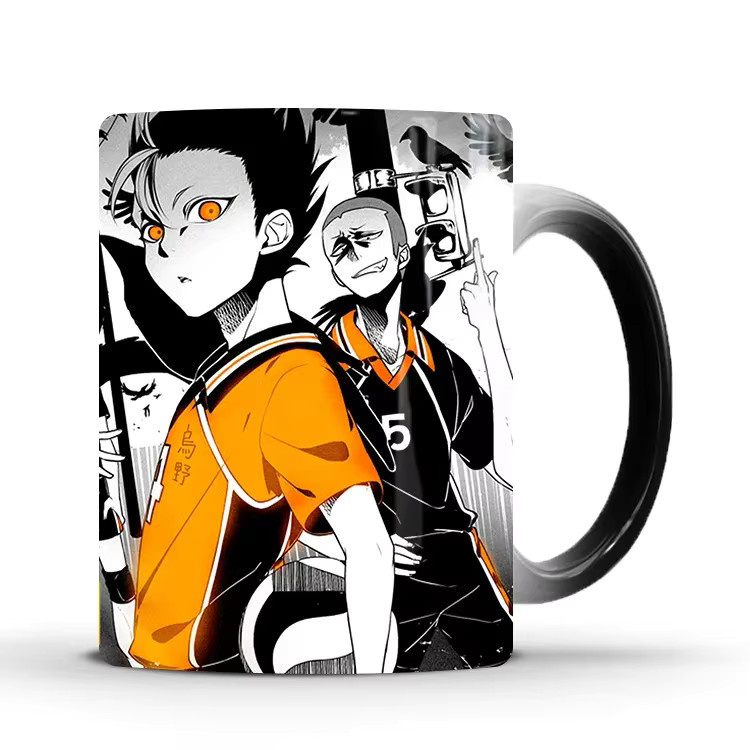 Haikyuu!! Farbwechsel Keramiktasse von Bandai, wärmeempfindlicher Anime Becher in Multicolour - Bild 5