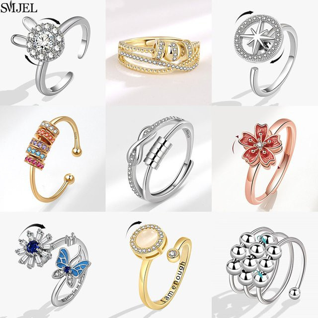 SMJEL Ring, Kirschblüten, Perle, Silber, Damen - Bild 1
