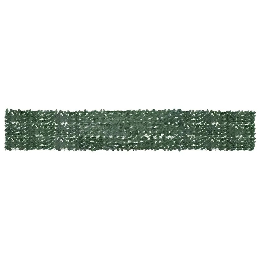vidaXL Balkon-Sichtschutz mit dunkelgrünen Blättern, Breite: 500 cm, Höhe: 75 cm - Bild 2