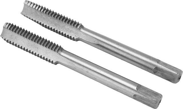 TOMTOP 2-Teile-Set Gewindebohrer aus High Speed Stahl mit 3 geraden Nuten in Silber, M8x1.25 - Bild 1