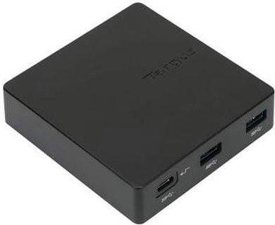 Targus USB-C Alt-Mode D412 Travel Dock Adapter in Schwarz mit HDMI und Ethernet/LAN - Bild 1