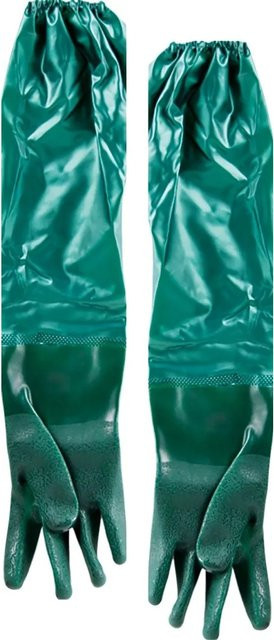 Velda Pond Gloves Wasserdichte Handschuhe für Fish Care in Grün und Schwarz, Länge: 60 cm - Bild 1