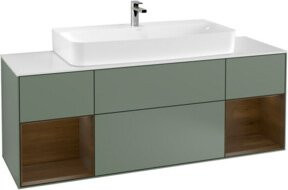V&B Waschtischunterschrank Finion in Olivenlackierung, B/T/H: 160 x 50,1 x 50,1 cm - Bild 1