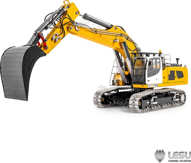 LESU LR956 hydraulischer zweiteiliger Auslegerbagger, Modell BA-B0039, 1:14, Motorantriebsversion, Doppelpumpen, 6 Ventile - Bild 1