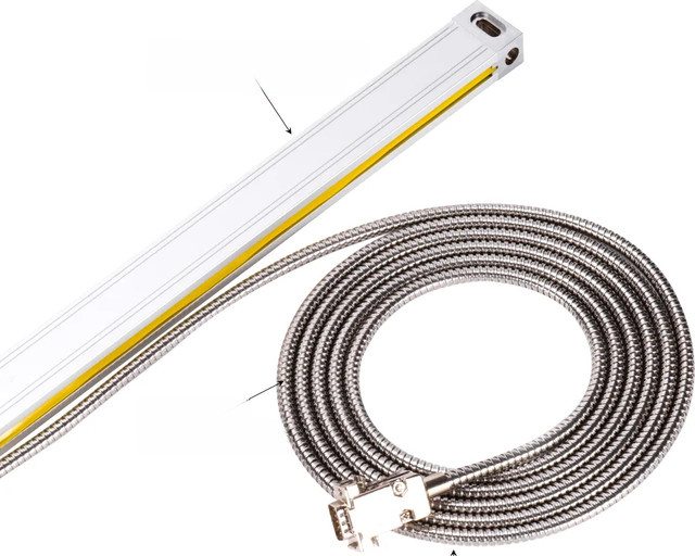 YHSINO Linearer Encoder 5U TTL 5V Skala für CNC-Drehmaschinen in Silber - Bild 1