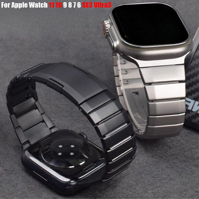 FancyWrist Uhrenarmband Edelstahl, Schwarz, Unisex - Bild 1