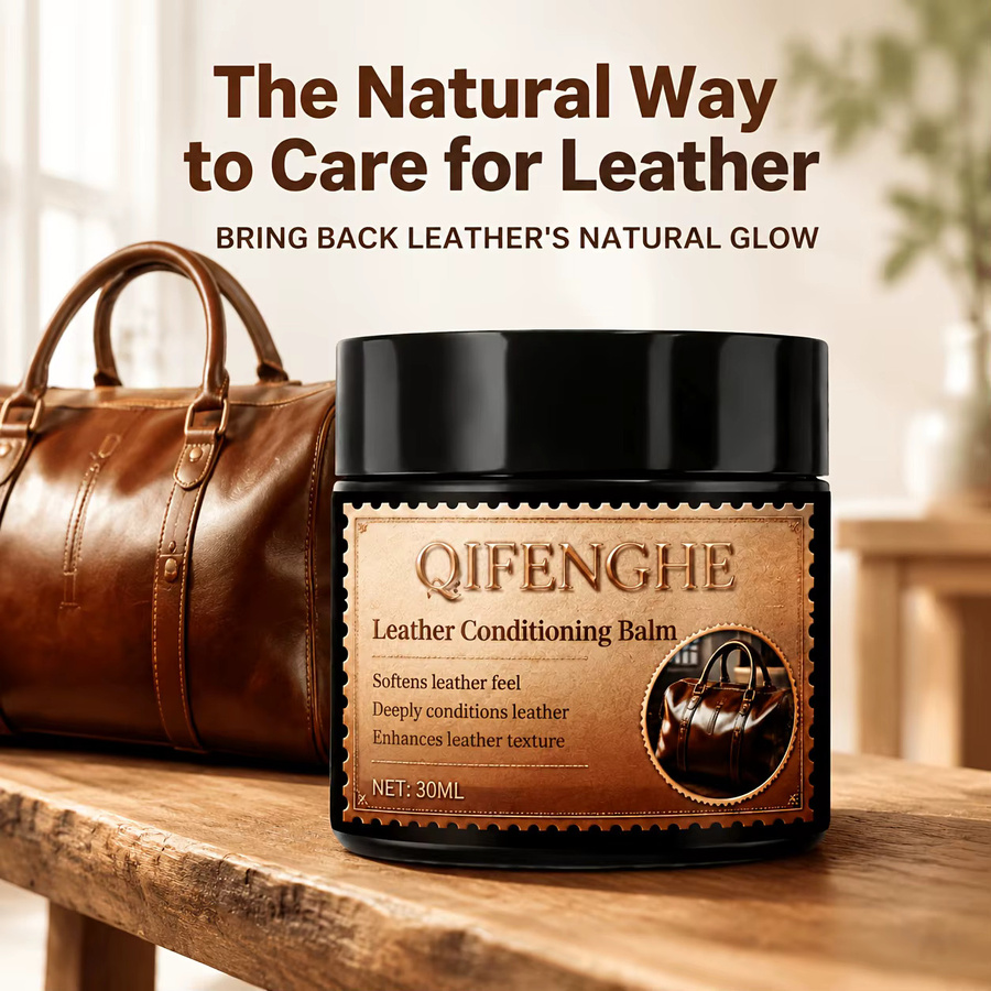 QIFENGHE Natürlicher Lederpflege-Balsam in Schwarz, 1oz zur Pflege, Restaurierung und zum Schutz von Schuhen, Auto und Möbeln - Bild 3