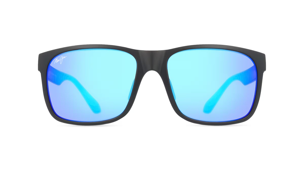 Maui Jim B432 Sonnenbrille, Vollrand, quadratisch, Kunststoff, Unisex, schwarz - Bild 1