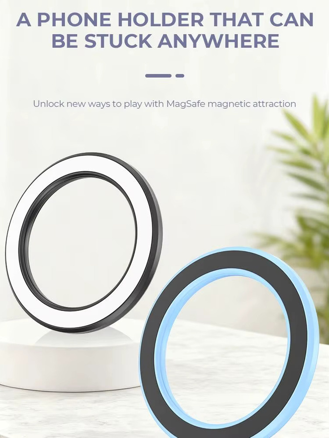 QGhappy Magnetischer Telefonhalter für MagSafe Wandmontage, Handy-Halterung in Schwarz - Bild 6