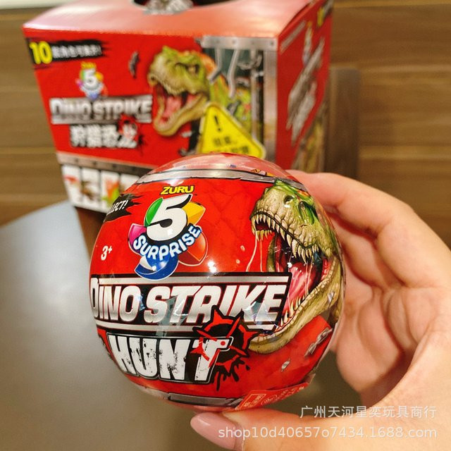 Zuru 5 Surprise Dino Strike Mystery Egg, Blind Box, Dinosaurier, ab 3 Jahren - Bild 1