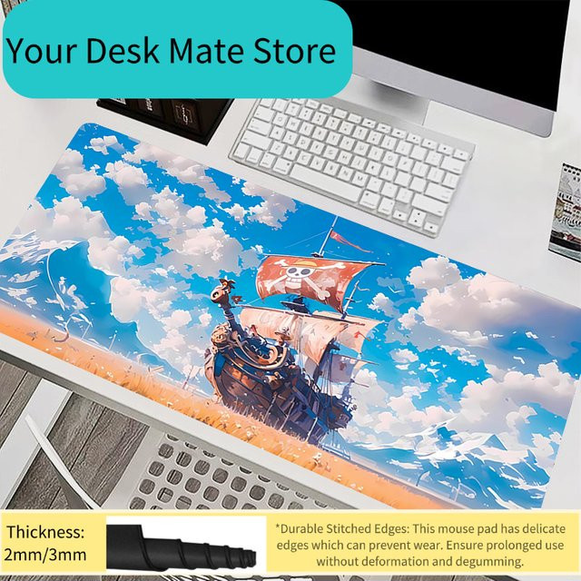 Bandai One Piece Luffy Mauspad Multicolour Große Schreibtischunterlage aus Gummi für PC und Laptop - Bild 1