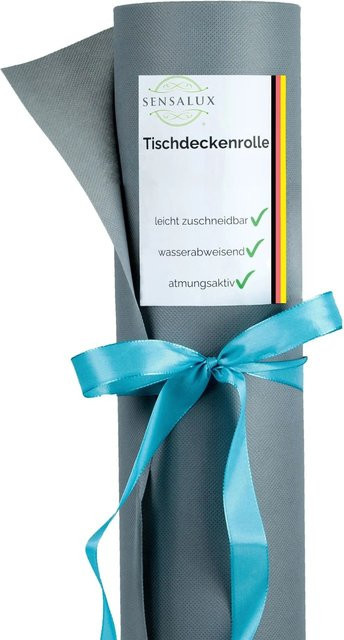 Sensalux Vlies-Tischdeckenrolle Grau, Breite: 150 cm, Länge: 2500 cm, wasserabweisend und pflegeleicht - Bild 1
