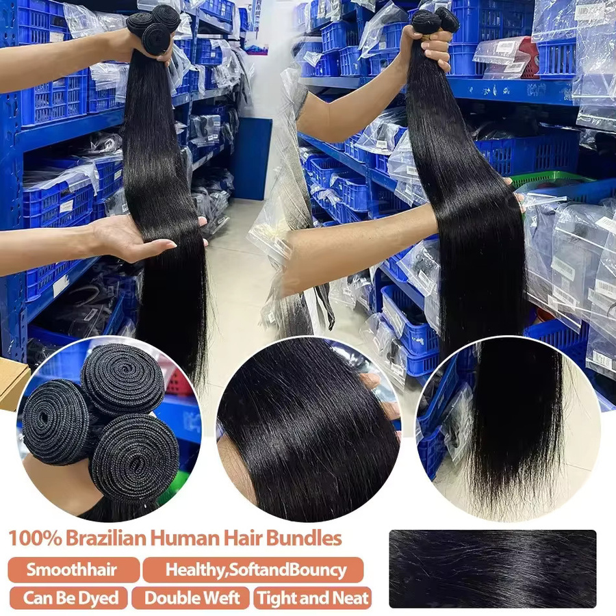 Lucasar Echthaar-Extensions, gerade, Naturschwarz, Damen - Bild 4