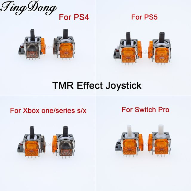 TingDong Ersatz TMR Effekt Joystick 3D Analog Stick für DualSense PS5, PS4, Xbox Serie X/S und Nintendo Switch Pro Controller - Bild 1
