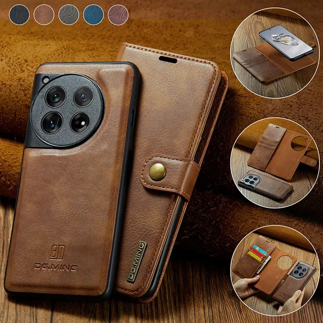 2in1 Abnehmbare Leder Brieftasche für OnePlus 10 Pro 11 12 13 15 5G Luxus Handyhülle - Bild 1