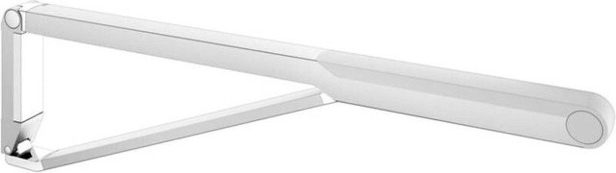 Keuco Axess WC-Stützklappgriff aus Metall in Silber-eloxiert und Weiß, Länge: 85 cm - Bild 1