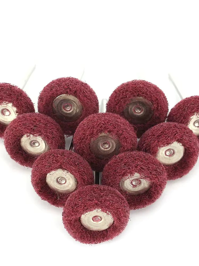 NuoDunco Mini-Bohrer Schleifbürste Nylon-Polierscheibe 1 Zoll für Rotationswerkzeuge (10/40 Stück) - Bild 6
