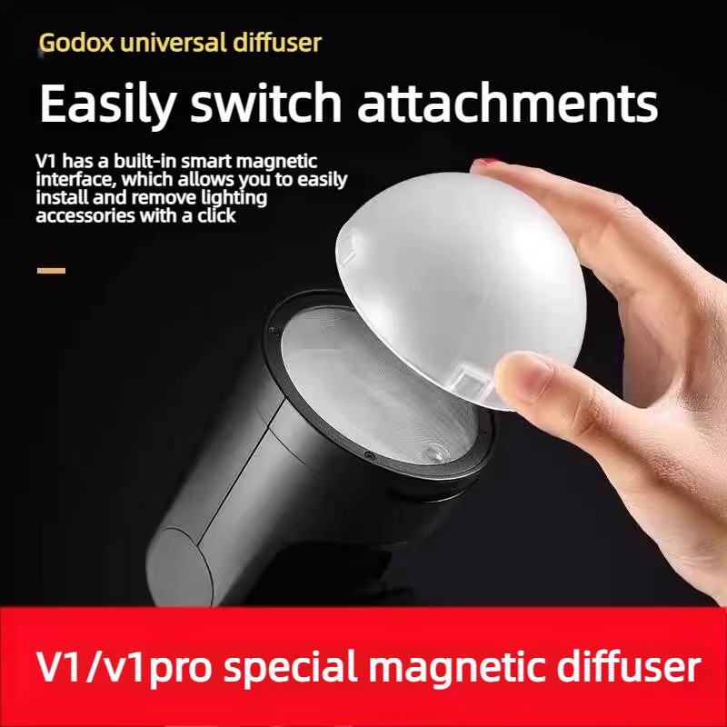 Godox AK-R11 Kuppeldiffusor Ersatzteil für V1 Rundkopfblitz, AD200 und AD200Pro - Bild 3