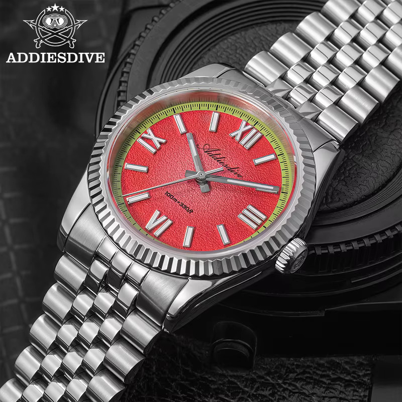 ADDIESDIVE Armbanduhr, Quarz, Edelstahl, Blau, Saphirglas, Herren - Bild 4