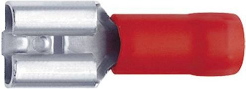 Klauke 8201 Flachsteckhülse Teilisoliert Rot mit 2,8 mm Steckbreite und 0,5 mm Steckdicke - Bild 1
