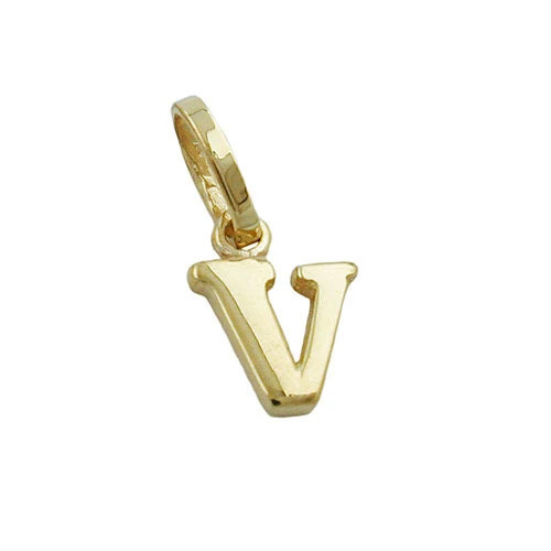 Colfem Anhänger Buchstabe V, Gold 375, Unisex - Bild 1