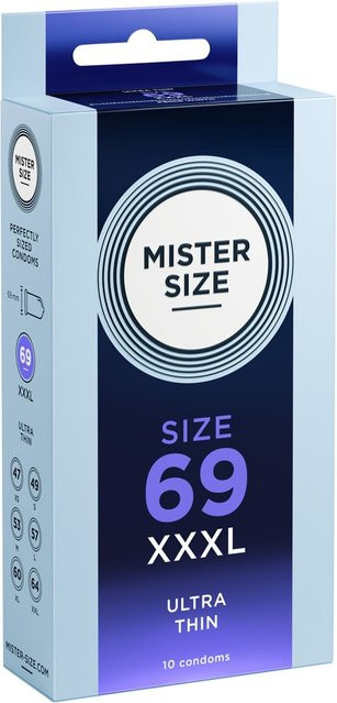 Mister Size Kondome, transparent, hauchdünn, feucht, 69 mm, Unisex - Bild 1