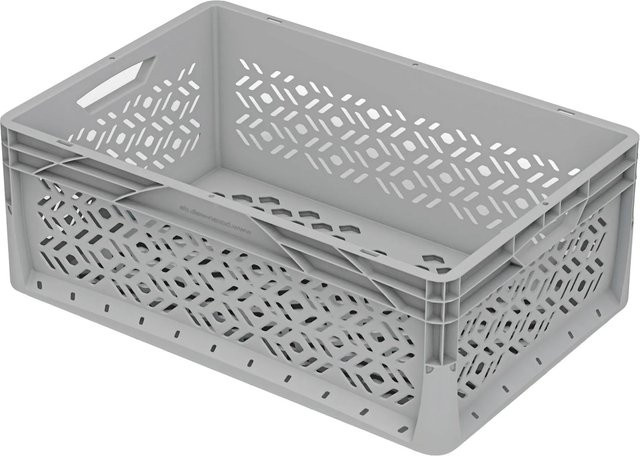 Eurobox-System durchbrochene Box in Grau, B/T/H: 60 x 40 x 22 cm - Bild 1