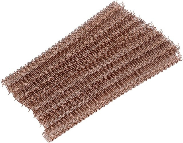 PJWWADQ 100 Stück Doppeldraht-Bindespiralen in Gold, 3:1 Teilung, Durchmesser: 12,7 mm, für bis zu 100 Blatt Papier - Bild 1