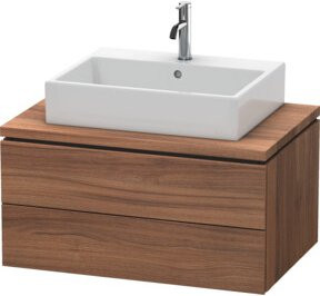 Duravit Waschtischunterschrank L-Cube in Nussbaum Natur mit 2 Schubladen, B/T: 82 x 54,7 cm - Bild 1