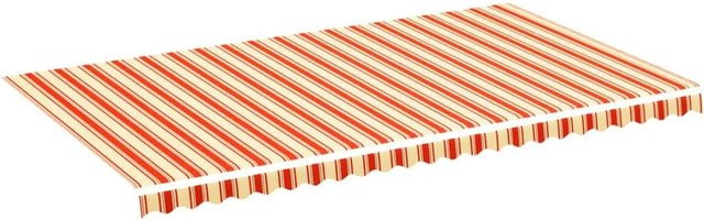 vidaXL Markisenbespannung aus Polyester in Gelb und Orange B x H: 6 x 3,5 m - Bild 1
