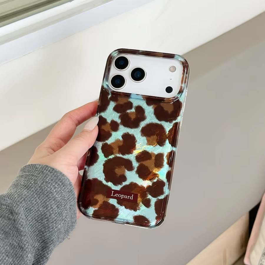 Potdemiel Leoparden-Handyhülle mit Feder-Textur für iPhone 17 16e 16 15 14 13 12 11 Pro Max X Xs XR XSMax Air Plus in Multicolour - Bild 6