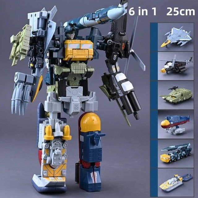 YUEXING Devastator Predaking Actionfigur, Roboter, Auto, Dinosaurier, ab 14 Jahren - Bild 1