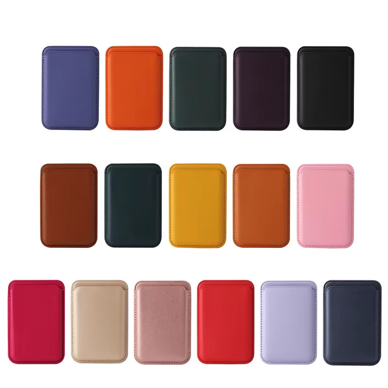Magnetische Leder-Brieftasche und Kartenhalter als MagSafe Hülle für dein Apple iPhone 11 12 13 14 Pro Max Plus Mini - Bild 2