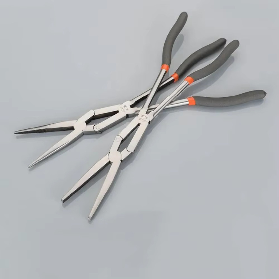 Skeyo 13-Zoll Multifunktions-Spitzzange aus Kohlenstoffstahl in Silber mit langem Griff für Industrie und Reparaturen - Bild 2