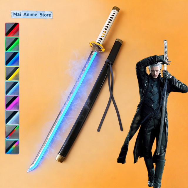 Bandai Devil May Cry Yamato Vergil Katana, LED Nebel, Cosplay Requisite - Bild 1